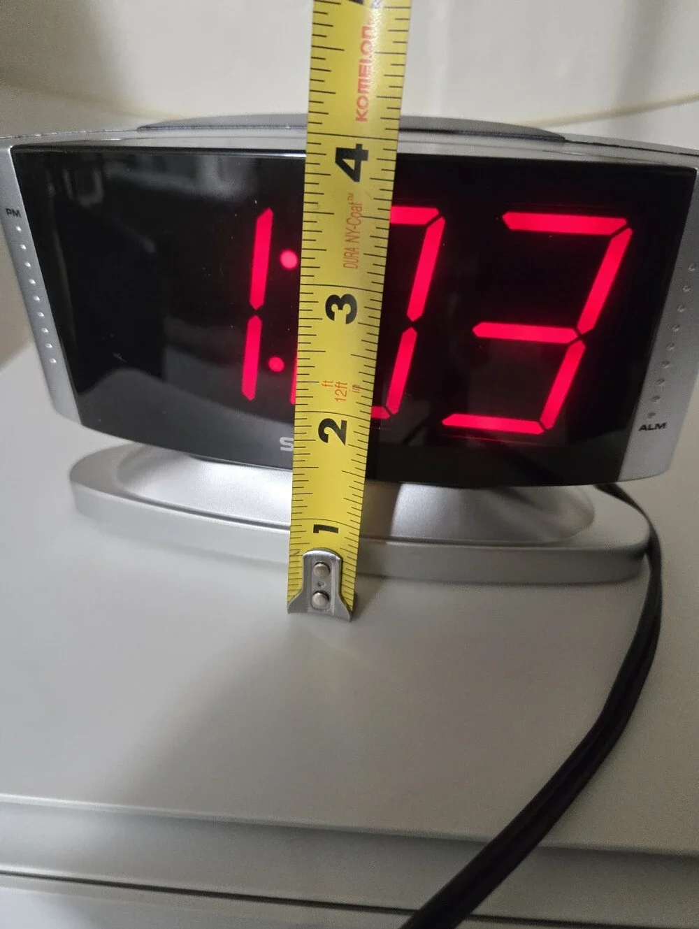 SHARP Home LED Digital Alarm Clock – Swivel Base - Outlet Powered, Model SPC033